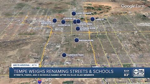 Tempe weighs renaming streets and schools