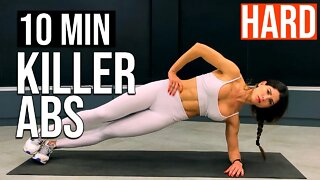 10 Min de Treino Abdominal Hard | KILLER ABS | Treino Intenso | Em Casa | Sem Equipamento