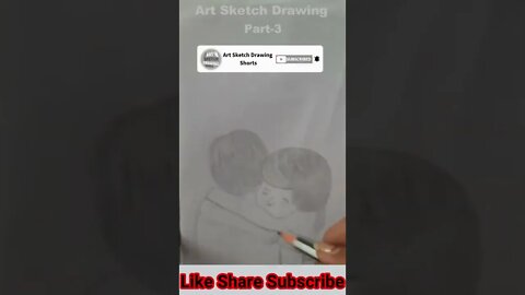 Hug Pencil Drawing Tutorial Shorts 3 #shortsvideos #drawingshorts #veryshortvideo