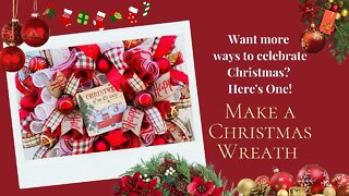 Easy Christmas Wreath| Marthas Wreath| Christmas Front Door Wreath DIY| Decorate your Home in Xmas