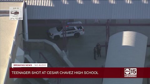 Teen hurt in shooting at Cesar Chavez High School in Phoenix, police say