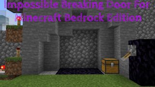 Impossible Breaking Redstone Door In Minecraft Bedrock Edition!