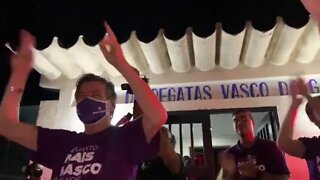 Festa para o presidente vascaíno Jorge Salgado após sua vitória