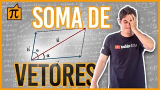 a LEI dos COSSENOS na FÍSICA (SOMA DE VETORES: REGRA DO PARALELOGRAMO)