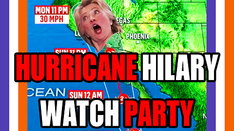 🚨BREAKING: Hurricane Hilary Watch Party followed by a FULL SHOW 🟠⚪🟣