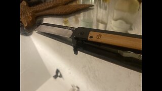 Perfect new knife from knives.com: this is the bamboo Gerber knife great for cutting food.