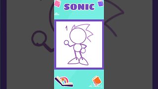 How to draw Sonic 🎮✏️