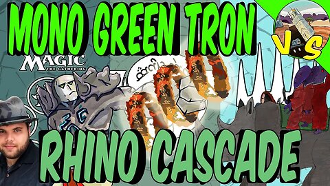 Mono Green Tron VS Rhino Cascade｜Triple One Ring! ｜Magic the Gathering Online｜Modern