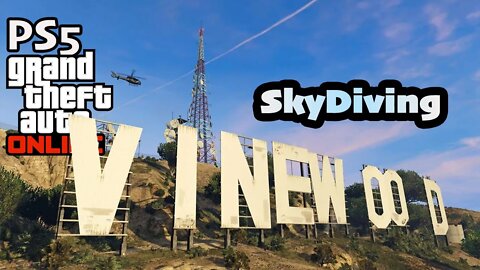 Skydiving First Person Point of View POV [Gta Online PS5 Fidelity Mode]