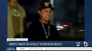Arrest made in Mission Beach assault