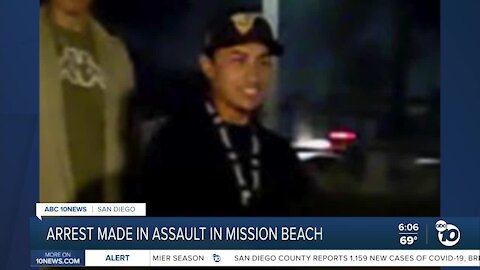 Arrest made in Mission Beach assault