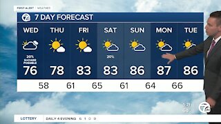 Metro Detroit Forecast: Cooler and more comfortable