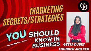 Coach Geeta Dubey | Do want to know about Marketing ?#Marrketing#Business #Strategies