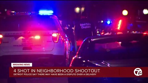 Police: 4 shot, including 3 teens, in Detroit after dispute