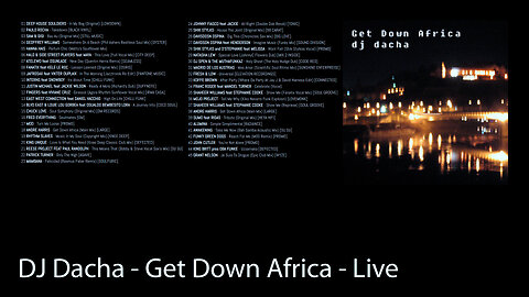 DJ Dacha - Get Down Africa - Live DJ set House Music
