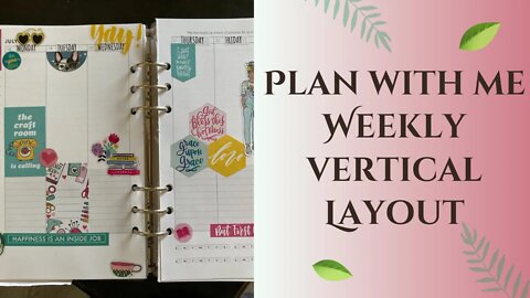 Let's chat & plan - weekly plan with me