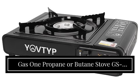 Gas One Propane or Butane Stove GS-3400P Dual Fuel Portable Camping and Backpacking Gas Stove B...