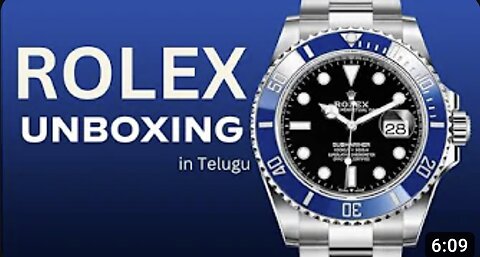 Unboxing My Rolex Submariner Watch | In Telugu .......