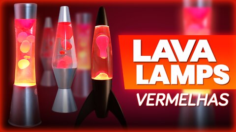 Lâmpada Decorativa LAVA LAMPS VERMELHAS | Lenharo Mega Store