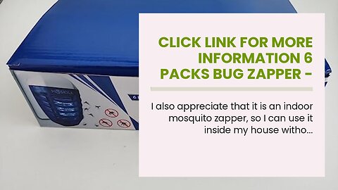 Click link for more information 6 Packs Bug Zapper - Mosquito Killer Indoor - Fly Killer - Elec...