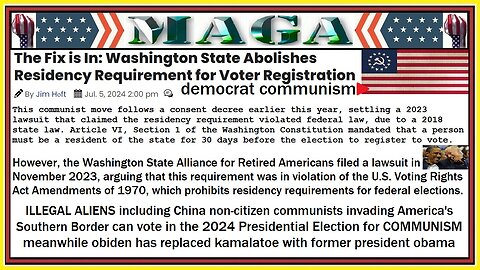 The Fix is In: democrat party COMMUNISM 2024-2028