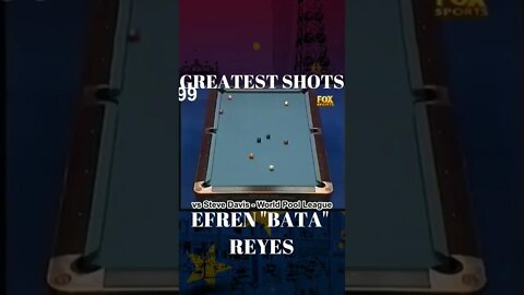 Efren "BATA" Reyes Top Best shots at all time PART 2 #Efren #Pool #WorldPoolChampionship #shorts