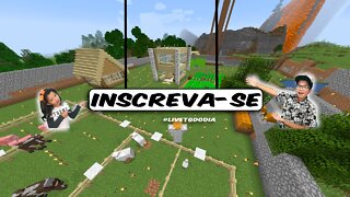 LIVE de minecraft a serie largados na mina