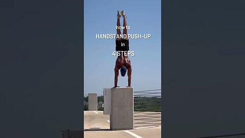 4 Steps to Easy Handstand Push-Up #shorts #handstand