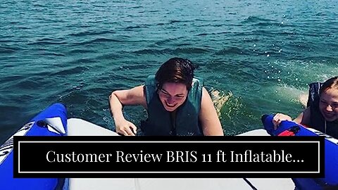 2023 Review BRIS 11 ft Inflatable Catamaran Inflatable Boat Inflatable Dinghy Mini Cat Boat Blu...