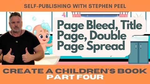 Children's Book with Page Bleed, Double Page Spreads, Single Pages, Title Page and 3D Text