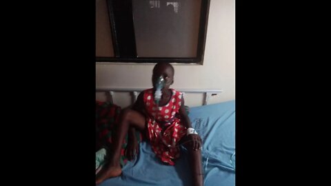 Medical treatment for Lynn Nekesa who has malaria and typhoid
