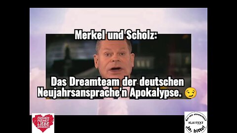 #Merkel und #Scholz live aus dem Bundeskanzleramt in der Neujahrsnacht