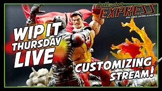 Customizing Action Figures - WIP IT Thursday Live - Episode #36 - Painting, Sculpting, and More!