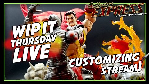 Customizing Action Figures - WIP IT Thursday Live - Episode #36 - Painting, Sculpting, and More!