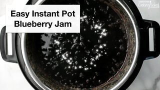 Easy Instant Pot Blueberry Jam — only 2 ingredients!
