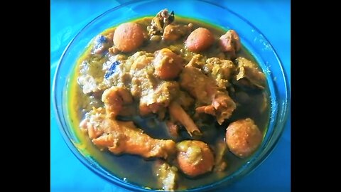 Delicious Chicken Coconut recipe-নারিকেলের বড়া দিয়ে মুরগী রান্না