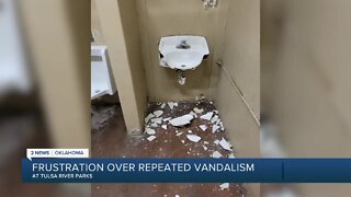 Frustration over vandalism at Tulsa River Parks