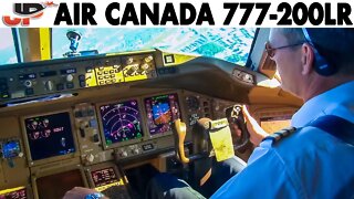 Piloting AIR CANADA Boeing 777-200LR to Toronto | Cockpit Views