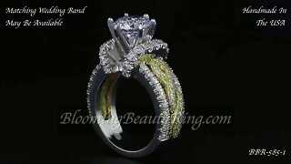 BBR-585-1 Engagement Ring By BloomingBeautyRing com