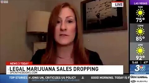 NBC News3: Legal Marijuana Sales Dropping in Las Vegas, Nevada
