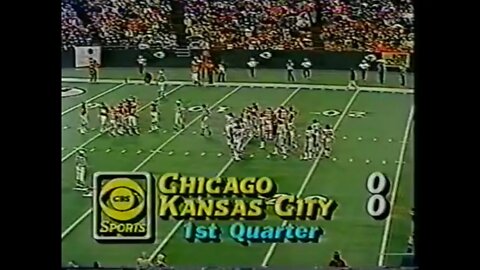 1981-11-08 Chicago Bears vs Kansas City Chiefs