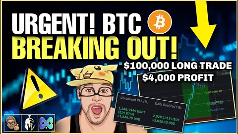 URGENT - BITCOIN PUMPING NOW! LIVE $100,000 BTC LONG