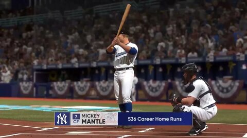 MLB The Show 22 Mickey Mantle Homerun Derby