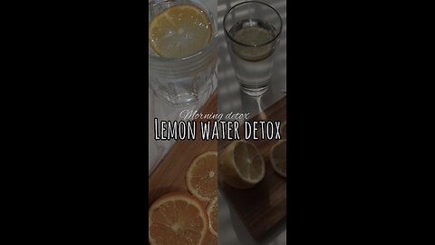Lemon water detox, you need to try this !