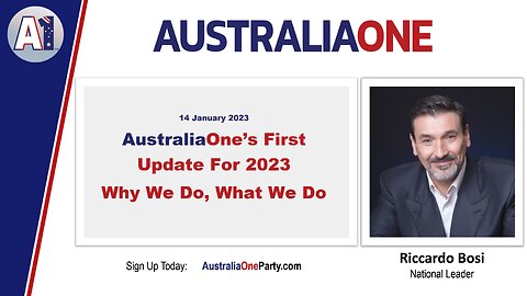 AustraliaOne Party - AustraliaOne's First Update for 2023