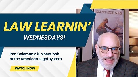 LAW LEARNING WEDNESDAYS!