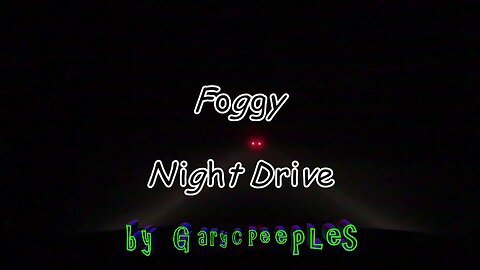 Foggy Night Drive "WATCH IN DARKNESS"