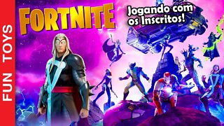 Fortnite - LIVE jogando COM OS INSCRITOS