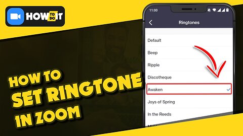 How to set ringtone on Zoom