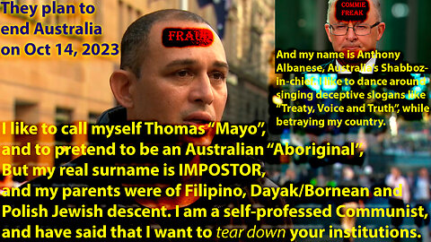 Extremely dangerous developments in Australia ("Voice to Parliament" and Thomas Mayo exposed)